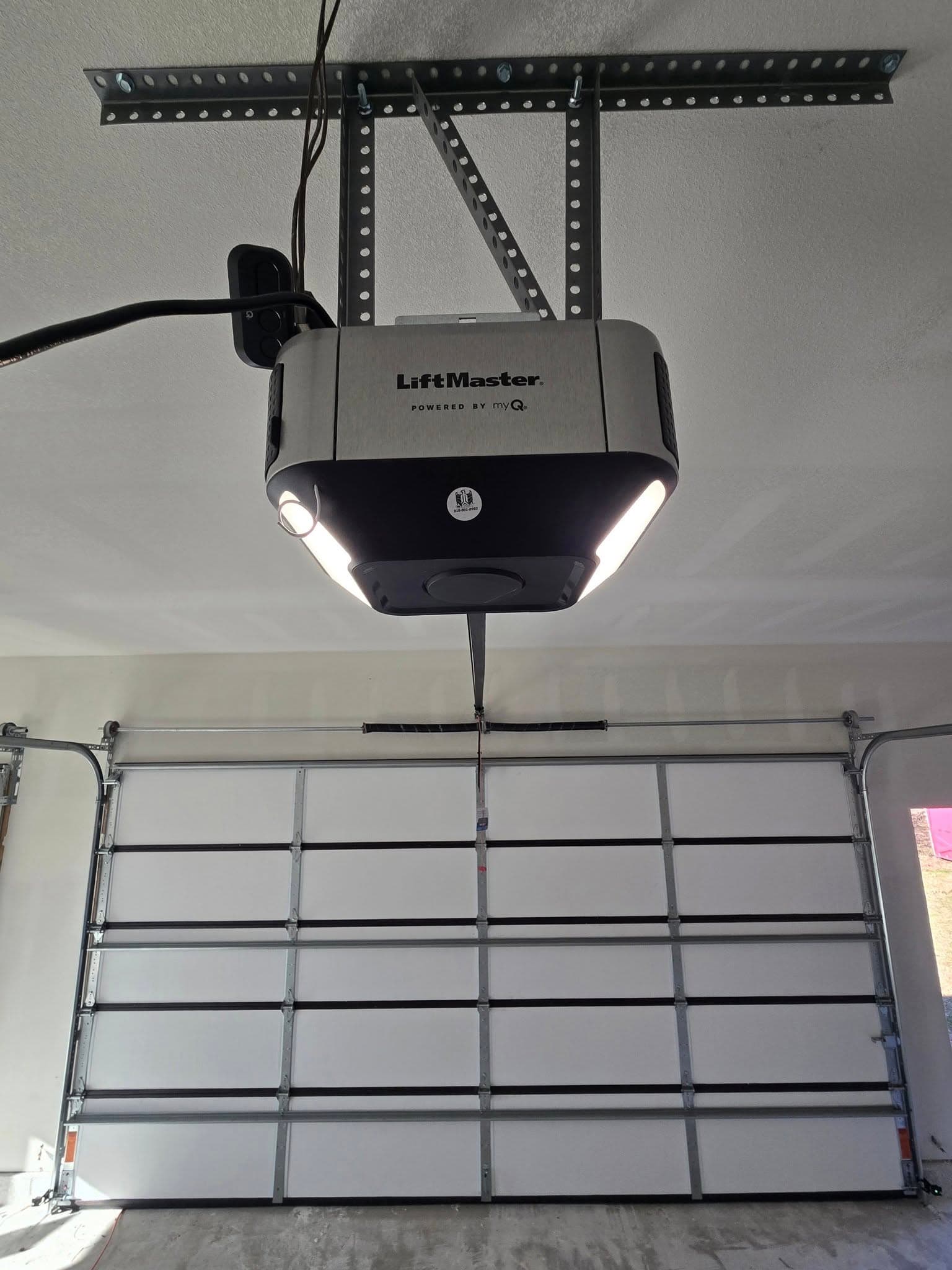 Garage door opener installation