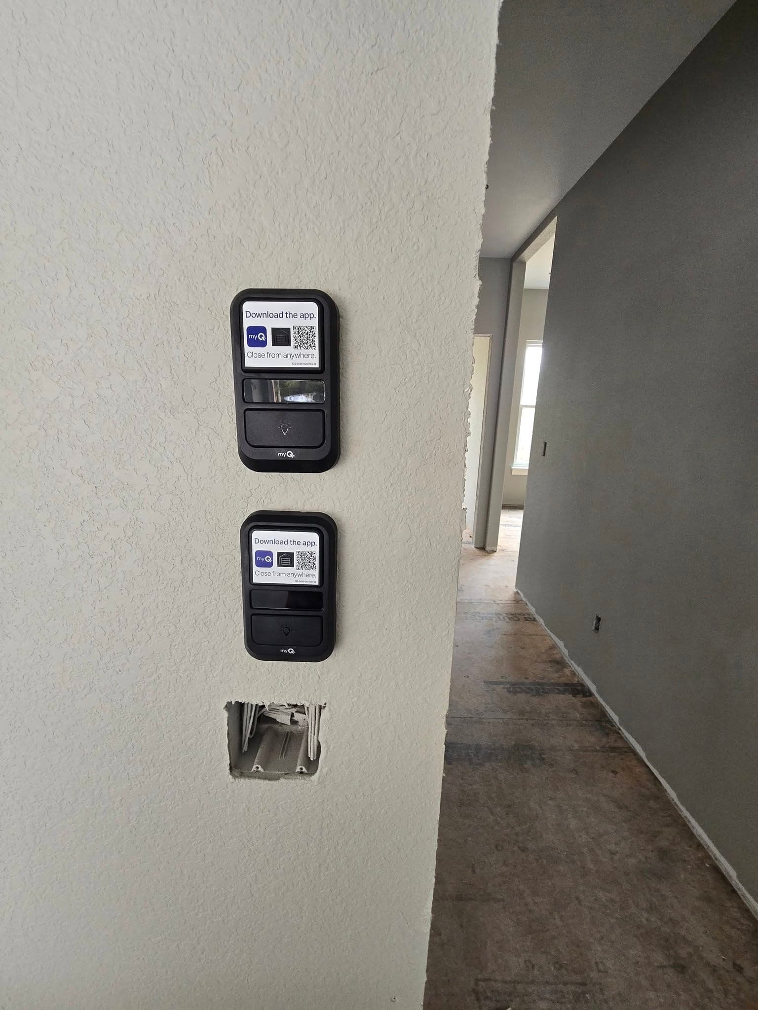 Smart garage door opener installation